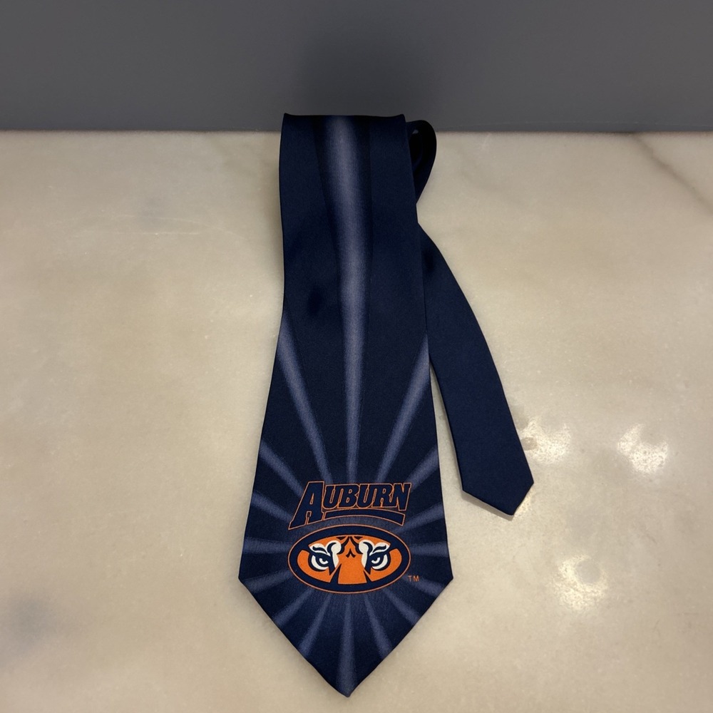 Auburn University AU Tigers Mascot Logo Mens Neck Tie 100% Silk- Eagles Wings